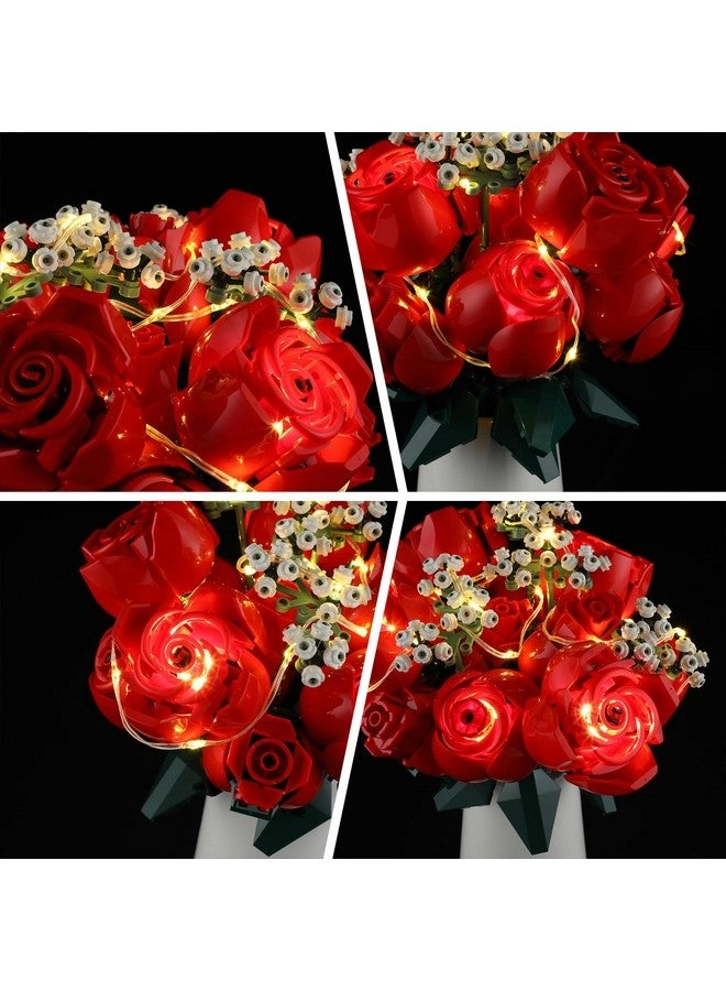 Light Kit for LEGO Bouquet of Roses - Music Version Compatible with LEGO Icons 10328