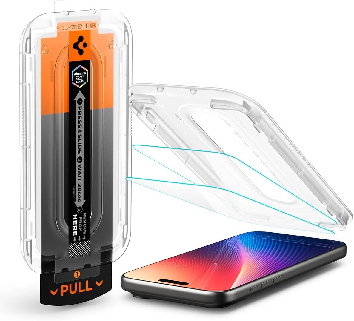 CasePro Premium 9H Tempered Glass Screen Protector for iPhone 17 Pro (2-Pack)