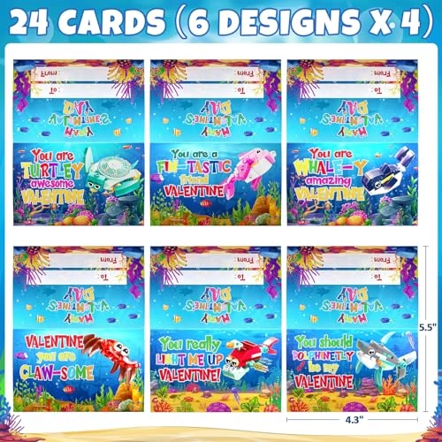 Marine Animal Building Blocks - 24pcs