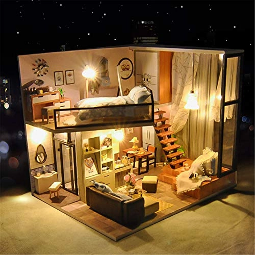 Mini Wooden Doll House