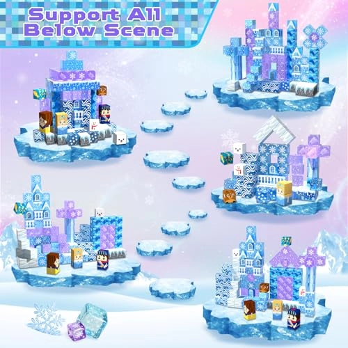 Magnetic Blocks - Blue Princess 100pcs