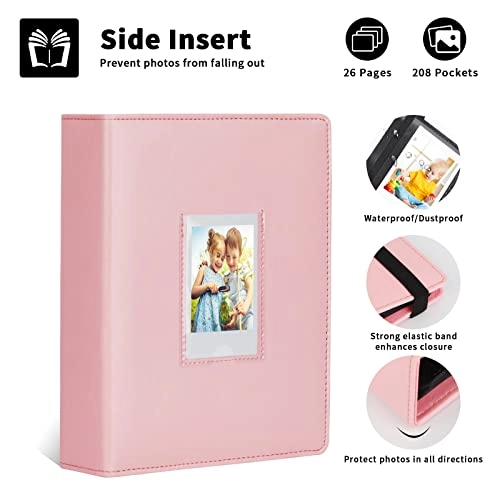 2x3" 288 Pockets Faux Leather Photo Album