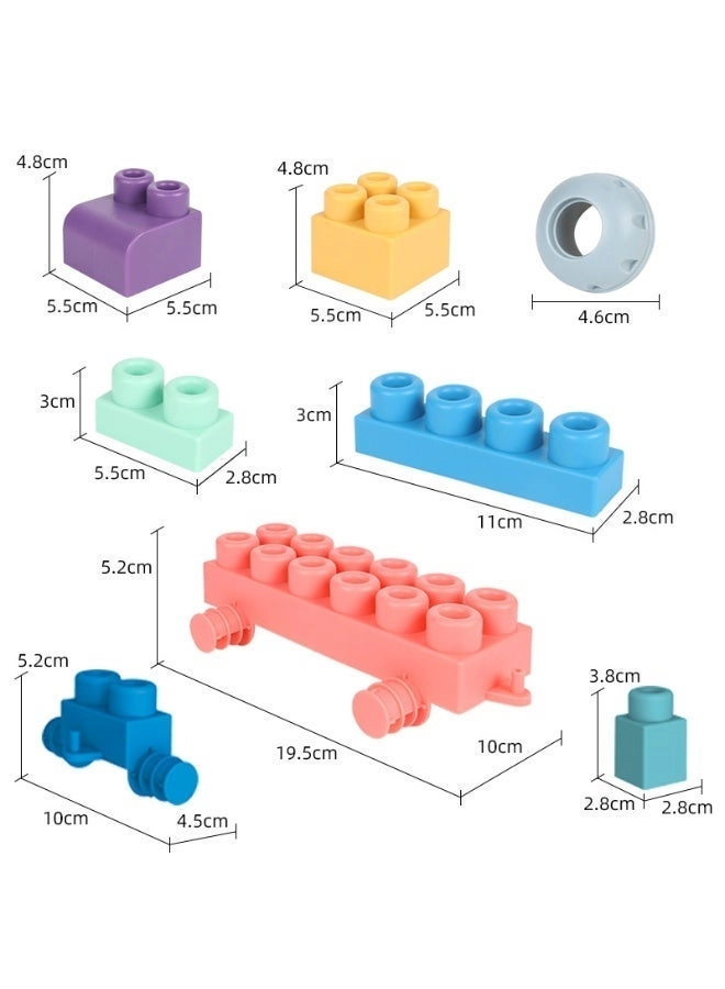 Soft Building Block Sets - 50 pcs