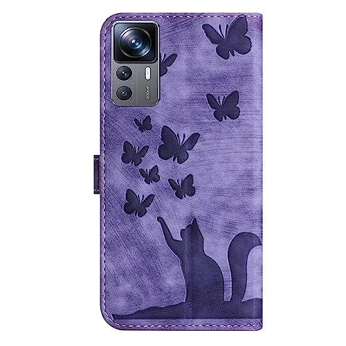 Cute Cat Case Wallet Flip Cover for Xiaomi 12T Pro