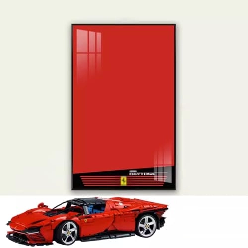 Figures Display Wall Mount - Acrylic for LEGO Ferrarri S-P-3 42143