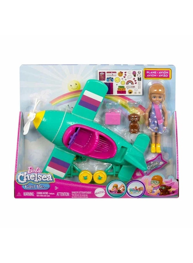 Chelsea Doll & Plane Playset - Puppy & 5 Accessories Ages 5+