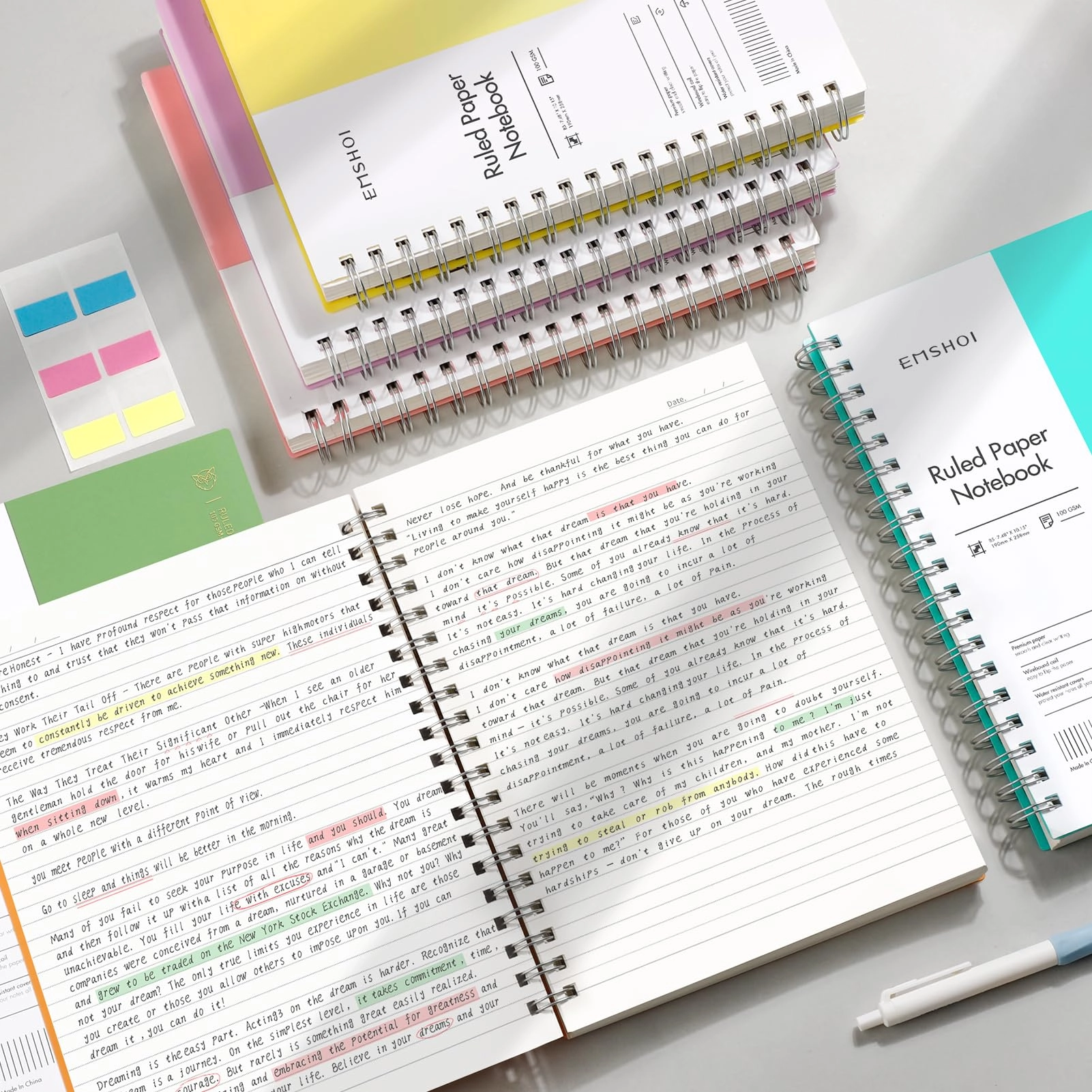 Notebook A5 Spiral - Lined 150 Sheets