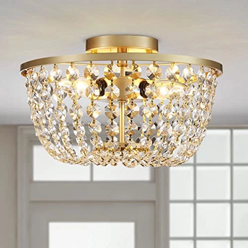 Crystal Leaf Chandelier