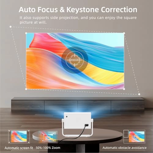 Aubor Mentech Smart Projector 1000 ANSI lumens 1920 x 1080
