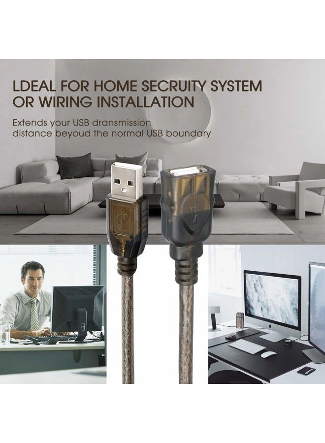 Extension Cable 480 Mbps USB-A to USB-A 15.2m