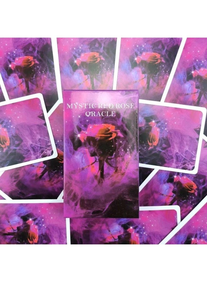 Mysterious Red Rose Oracle Card