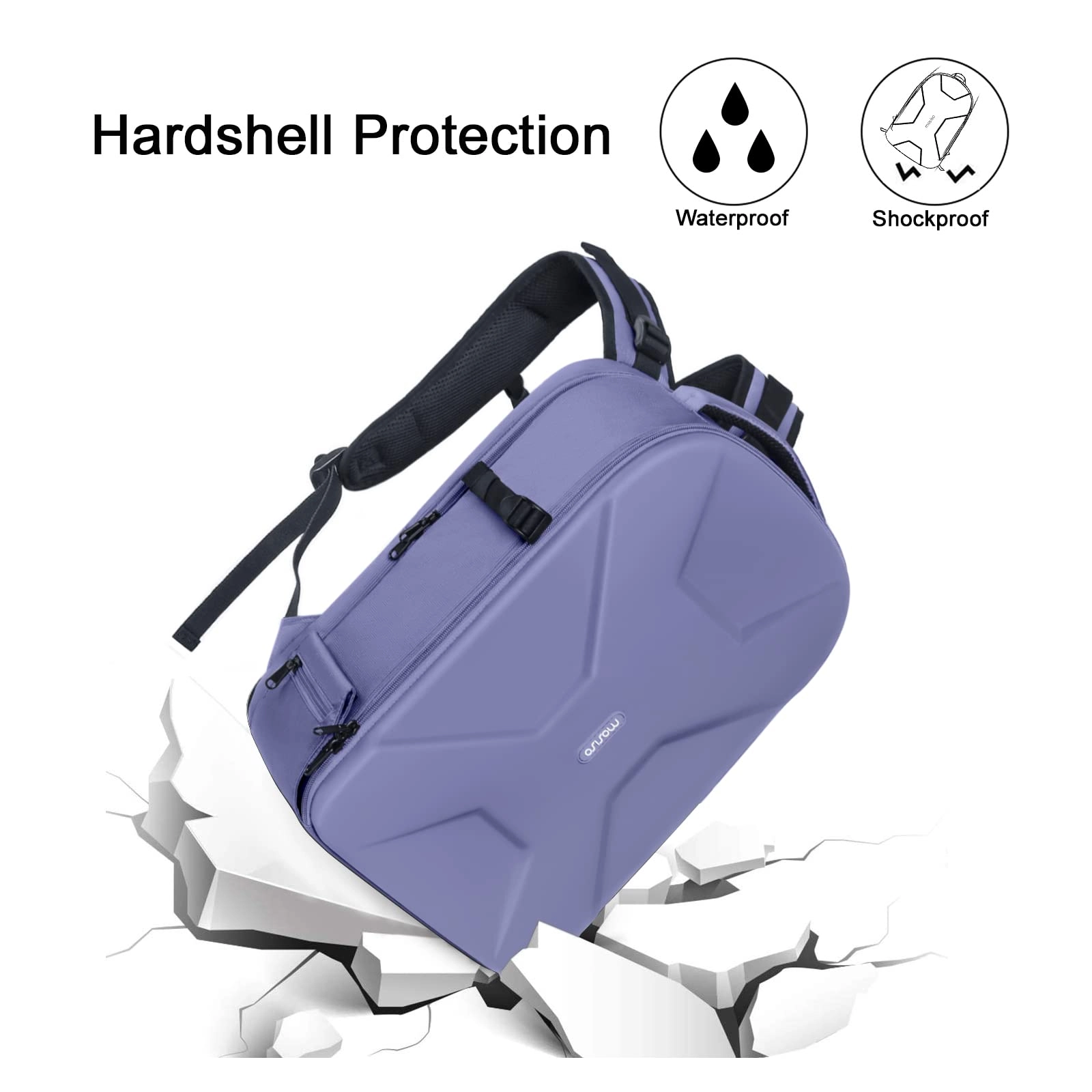 Mocamhsbg - 7.5"D x 11.8"W x 7.5"H Compatible with Canon/Nikon/Sony Hard Shell