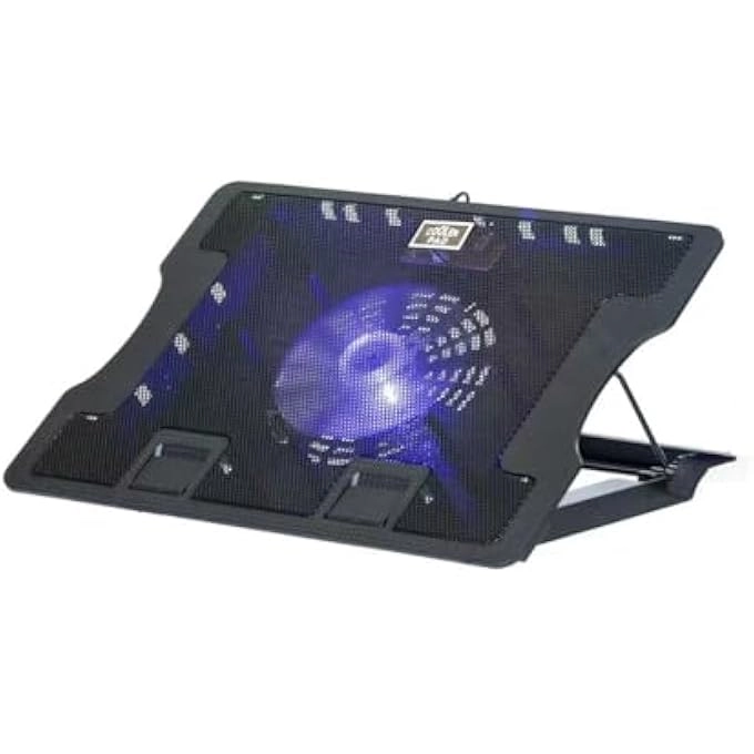 Laptop Cooling Pad Stand - Quiet Fan Height Adjustable USB Interfaces