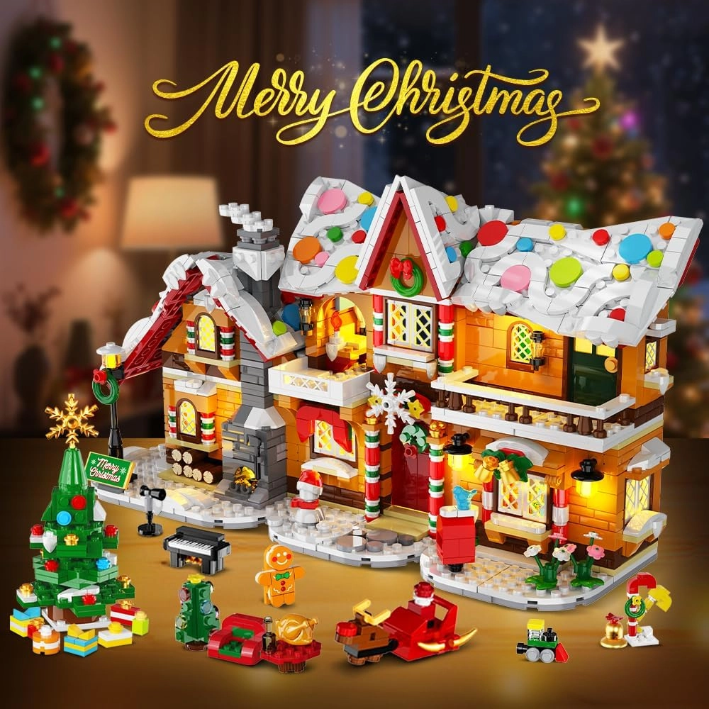 Christmas Building Toy Set - 1452 pcs