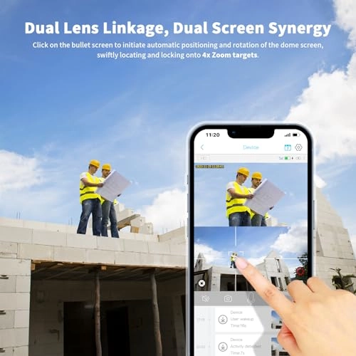 Dual Lens Security Camera 2K
