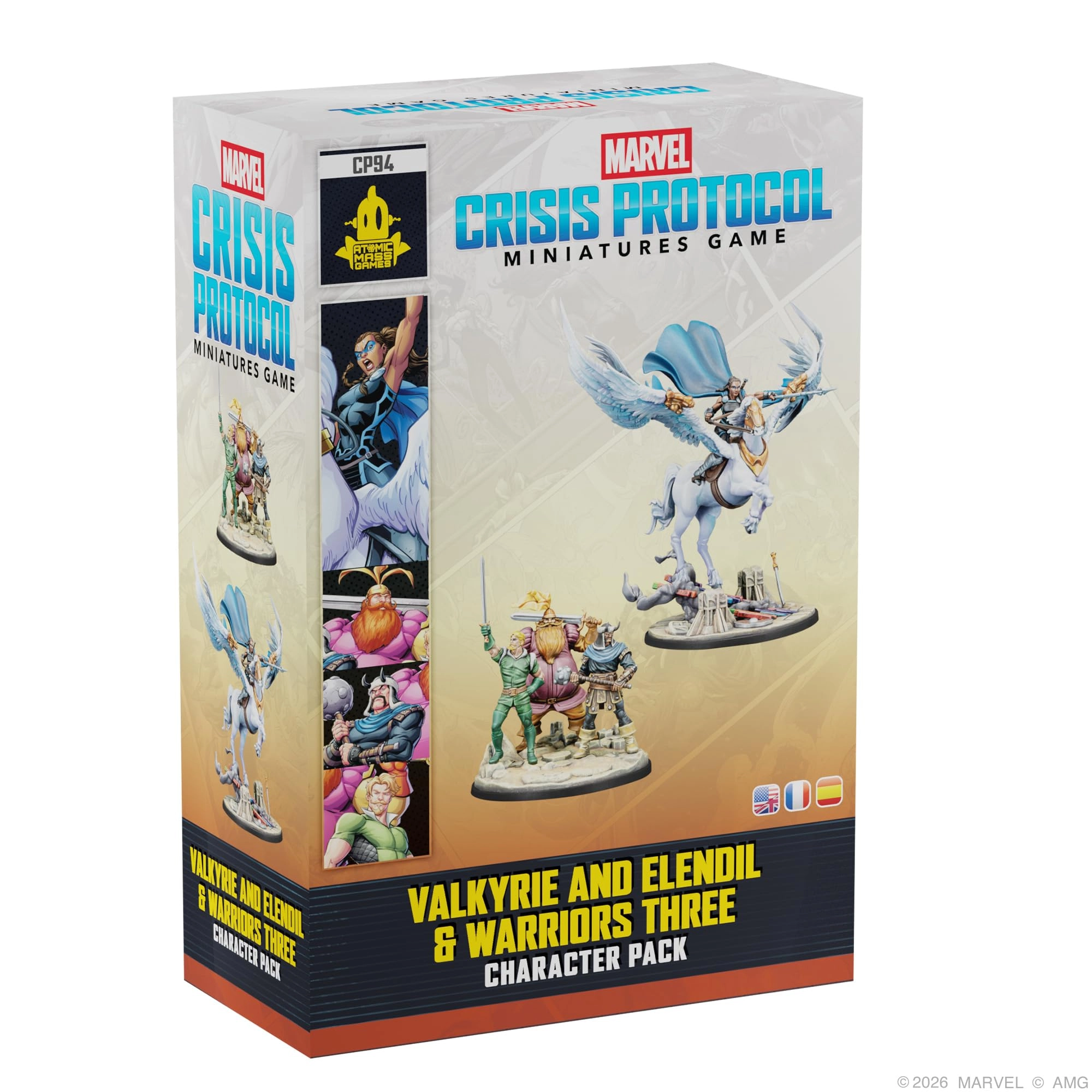 Asmodee Marvel: Crisis Protocol: Valkyrie on Elendil & Warriors Three Character Pack
