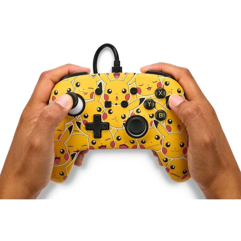 Nintendo Switch Enhanced Wired Controller Pikachu Moods