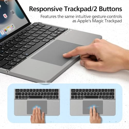 Folding Keyboard With Touch Pad - Wireless