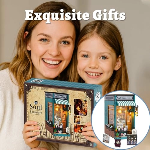 Book Nook Miniature Kit - Soul Bookstore 1:12