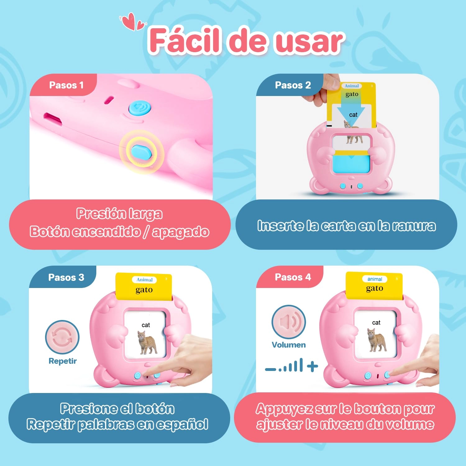 Talking Flash Card - 3+ 1 pieces