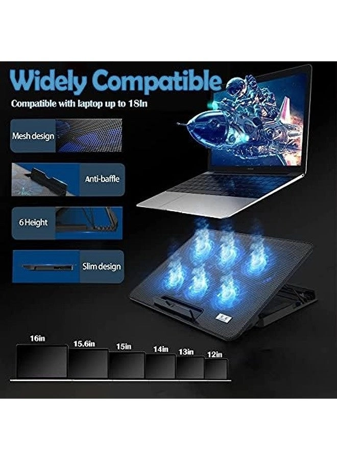 Laptop Cooling Pad - 6 fans 12-17 inch