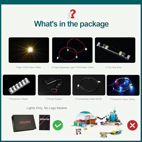 Light Kit for LEGO Igloo Holiday Adventure 41760