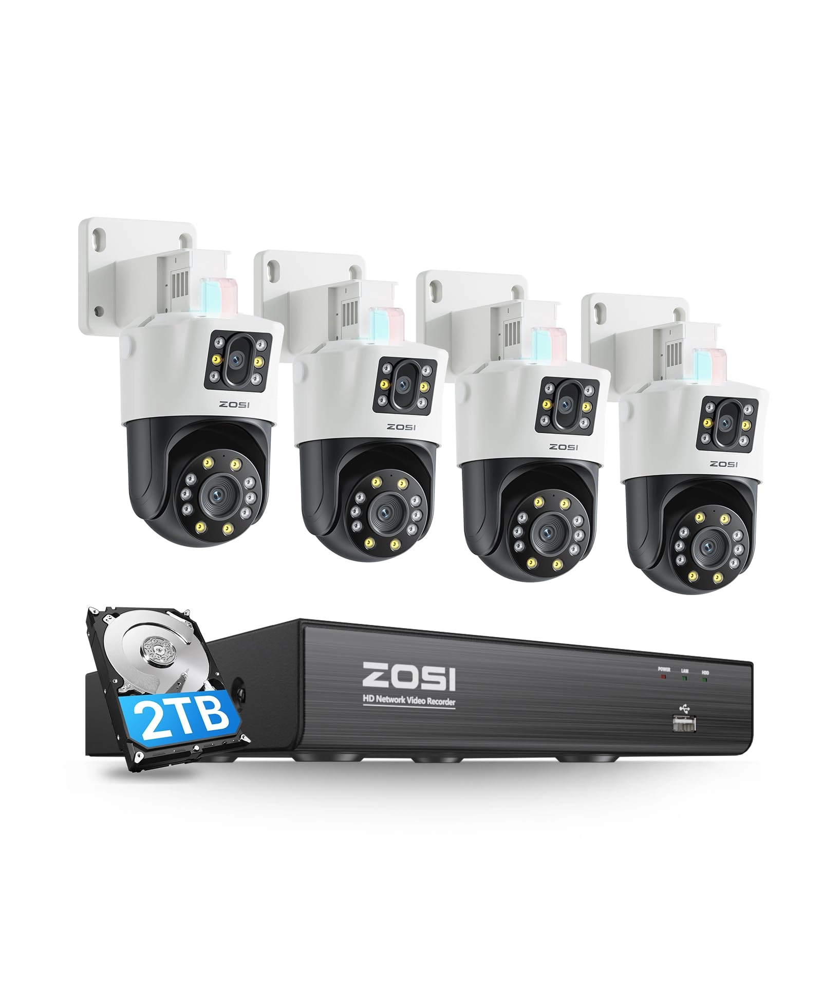 C186 - 4 Pieces 4K 8MP + 8CH NVR