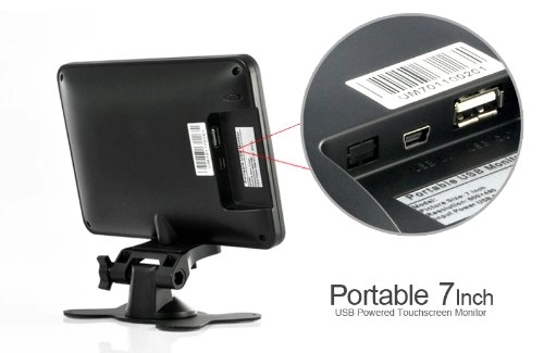 Portable USB Powered Touchscreen Monitor - E205 7 Inch 800 X 480