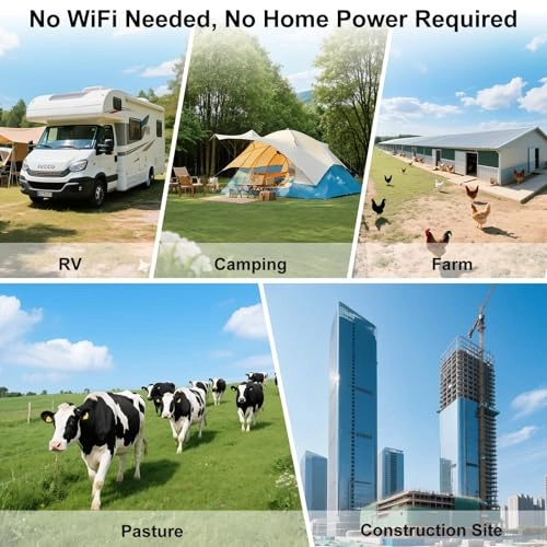 Solar-Powered 4G LTE Outdoor Security Camera 1296p