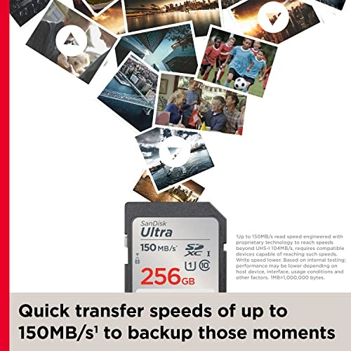 Ultra SDXC UHS I 256GB 150 Mb/s