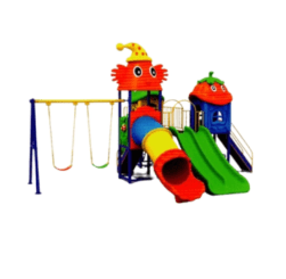 Kids Playground Climbers Swings N Slide - 3+ Multi Colour