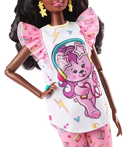 Barbie Rewind Series - Curly Black Hair Pajama Party Ages 6+