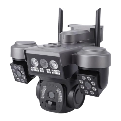 Triple Lens 4G Security Camera 1080P