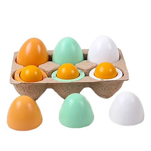 wooden simulation eggs - 3+ 6 pieces