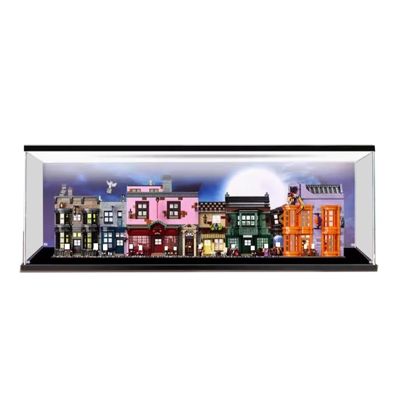 HCAEIOFJ Clear Acrylic Display Case (75978) - Chemin de Traverse Diagon Alley Lego