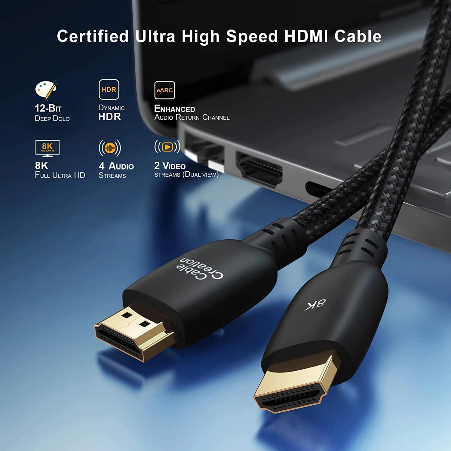 8K HDMI Cable 1m