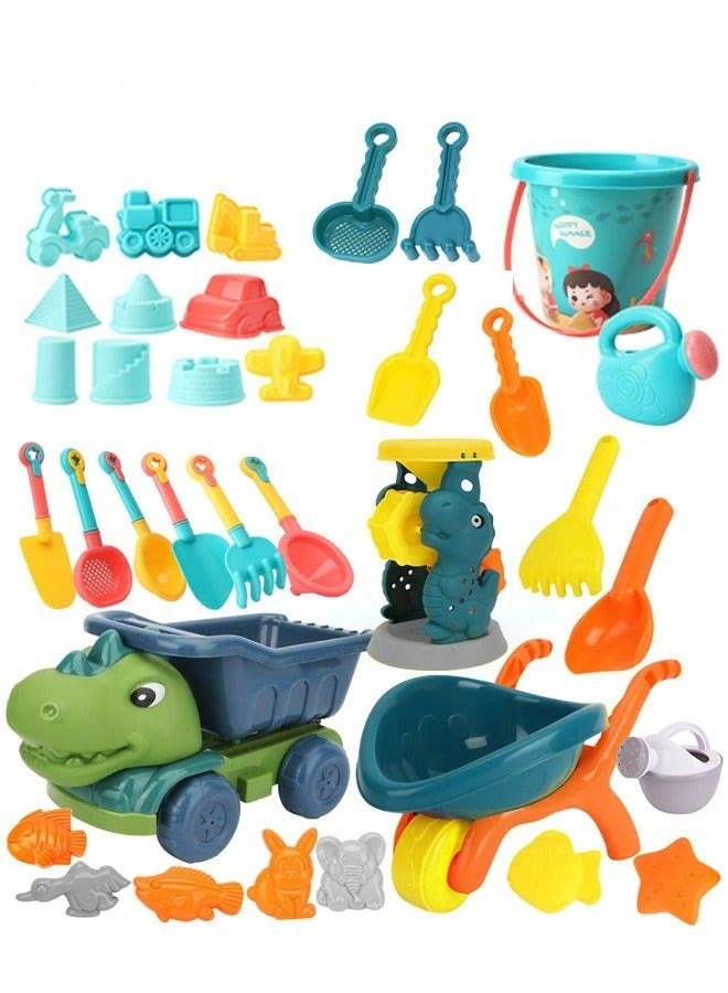 DURKU Beach Toy Set - 35 Piece Sand Bucket