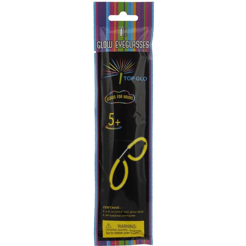 Top Glo Glow Eyeglasses - 2 Pieces 8"