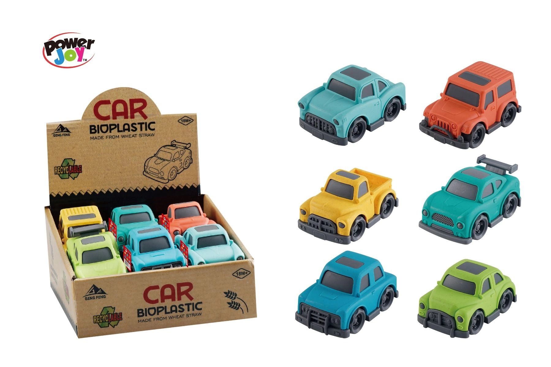 Power Joy V.Vroom Car Bioplastic - 1 Pc