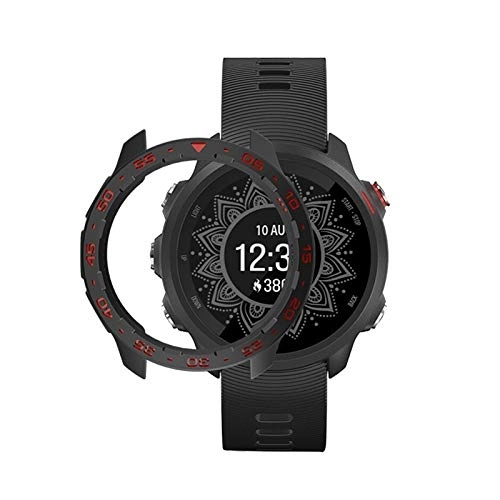 Protective Case for Garmin Forerunner 245 / 245M - TPU Black+Red