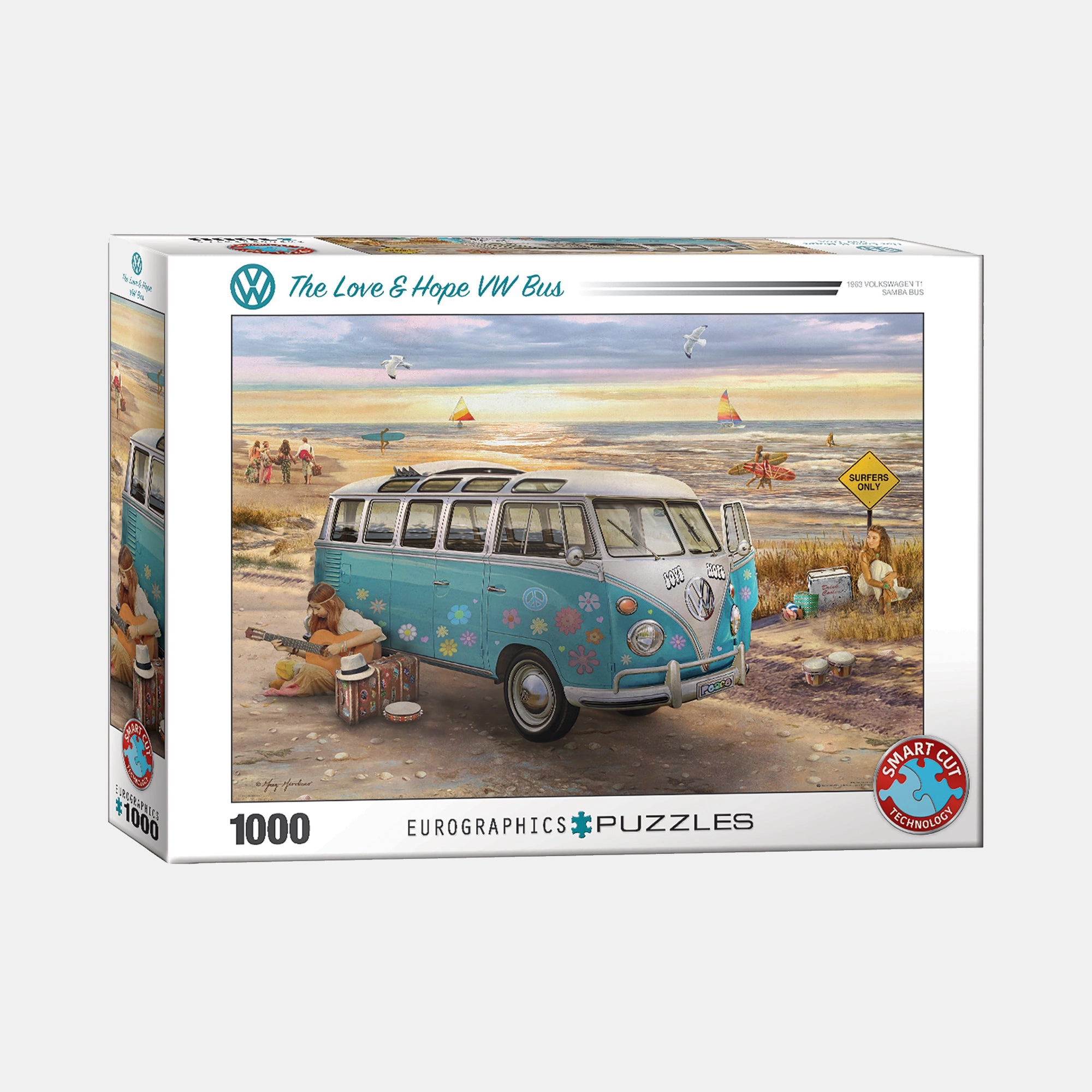 Eurographics Love & Hope Vw Bus Puzzle (B367671) - 1000 pcs