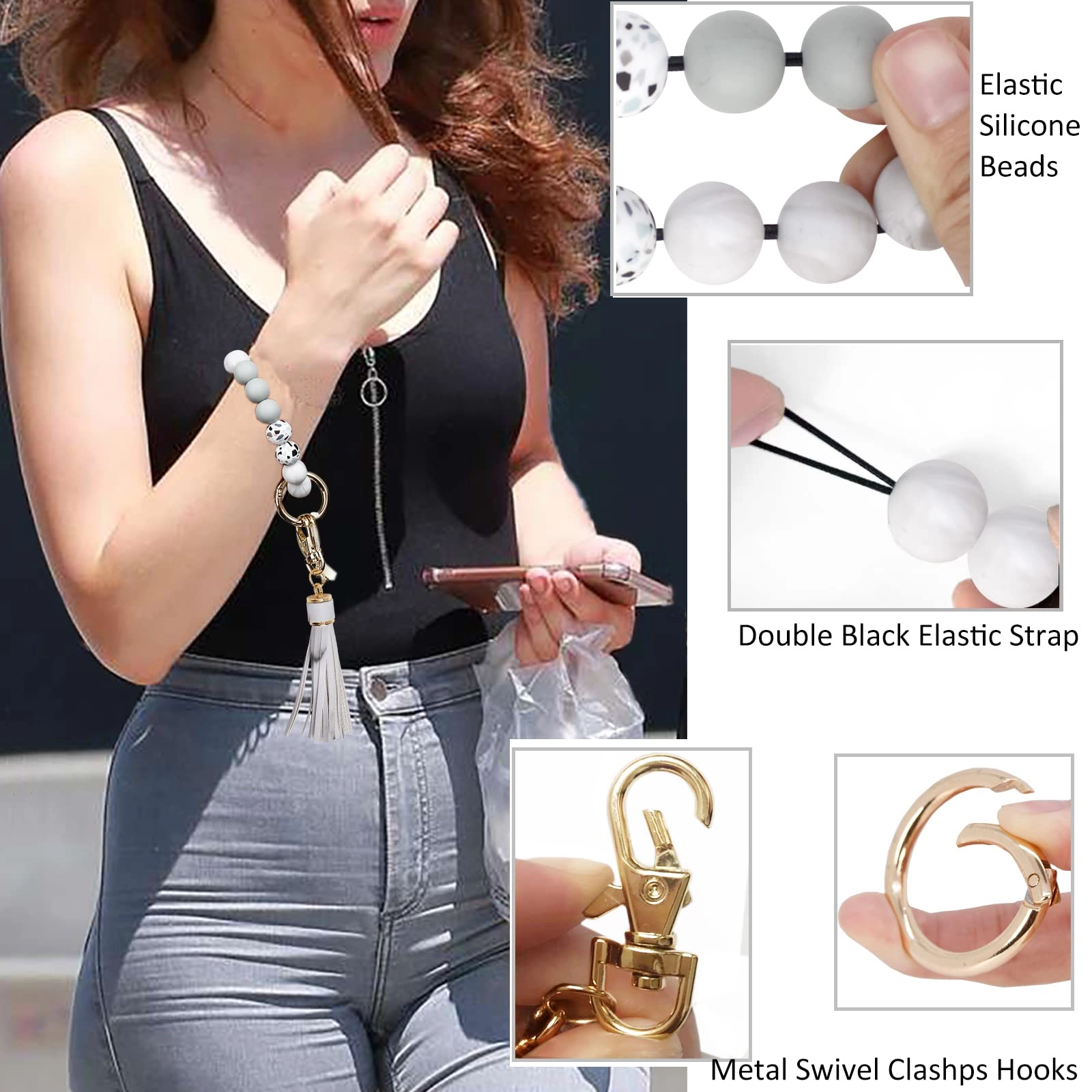 Silicone Key Ring Bracelet - Car
