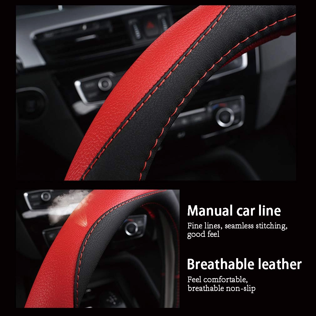 Leather Car Steering Wheel Covers