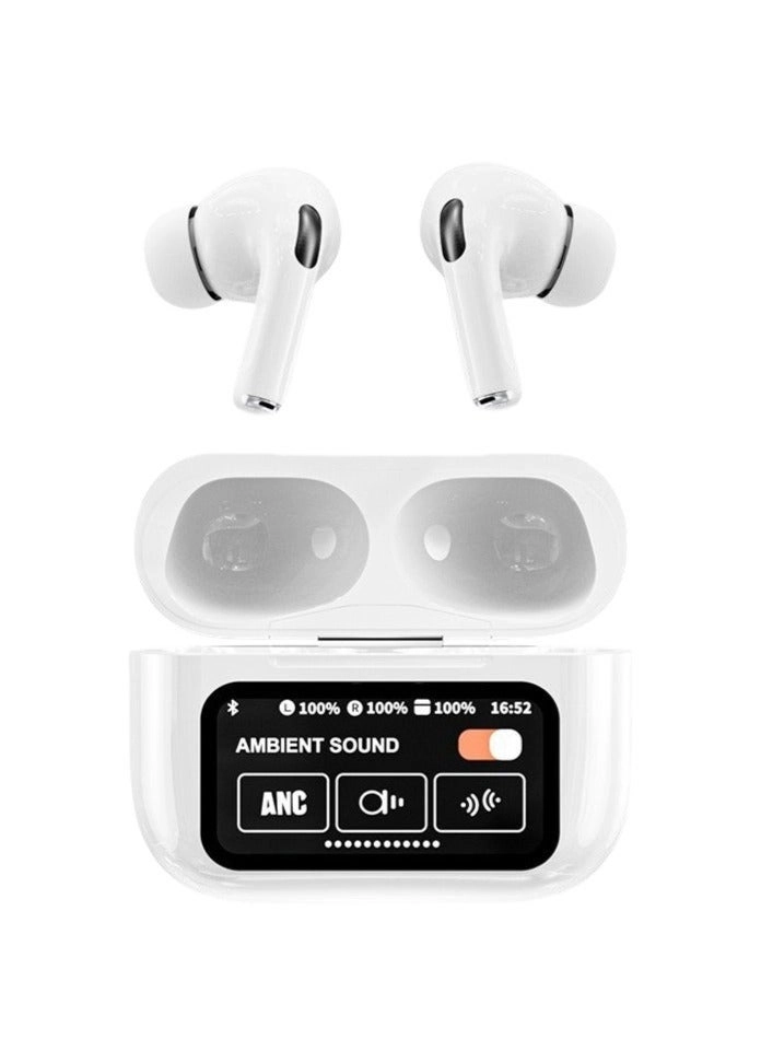 Bukela AI Translation Earphones - LED Smart Touch Screen Active Noise Cancellation Long Battery Life