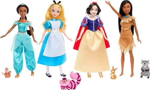 Snow White Fashion Doll + Alice in Wonderland Fashion Doll + Tinker Bell Fashion Doll + Jasmine Fashion Doll + Pocahontas Fashion Doll + Anna Fashion Doll + Elsa Fashion Doll + Moana Fashion Doll
