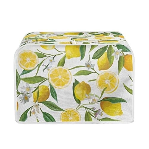 Annejudy Floral Lemon Toaster Cover - 4 Slice Dustproof