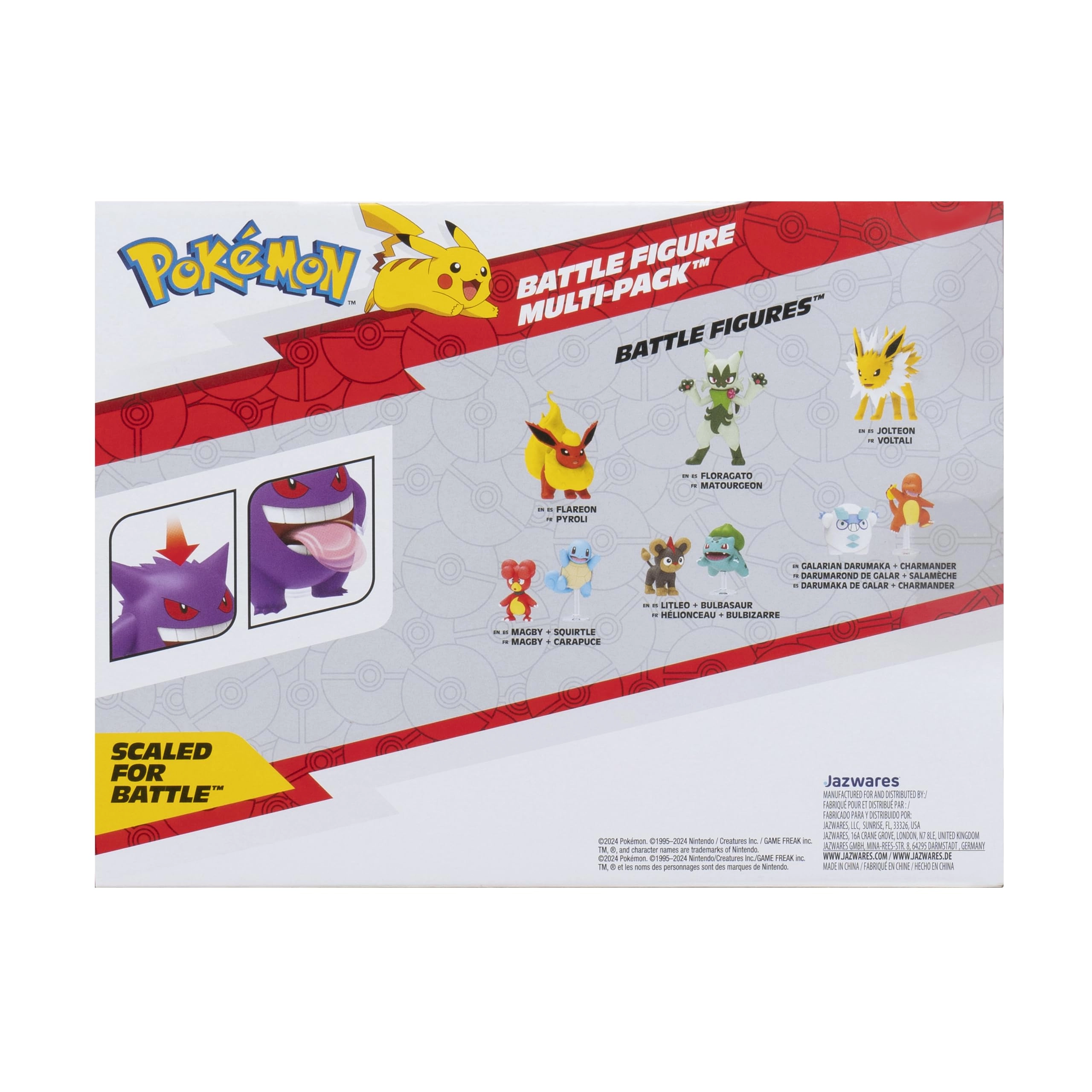 Misdreavus - 2-Inch + Alolan Marowak - 2-Inch + Gengar - 3-Inch