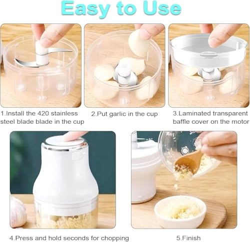 Electric Garlic Chopper - 250ML USB