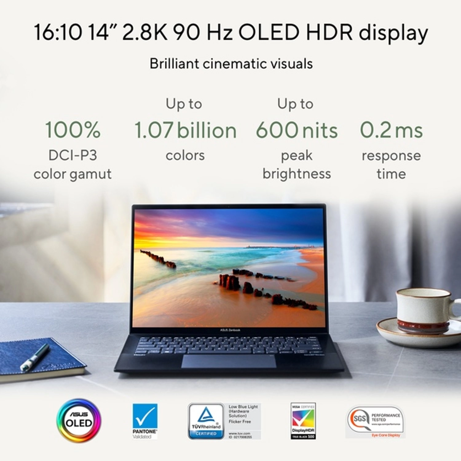 Zenbook 14 OLED UM3402 - 14'' Ryzen 7-7730U 16GB DDR4 1000GB SSD