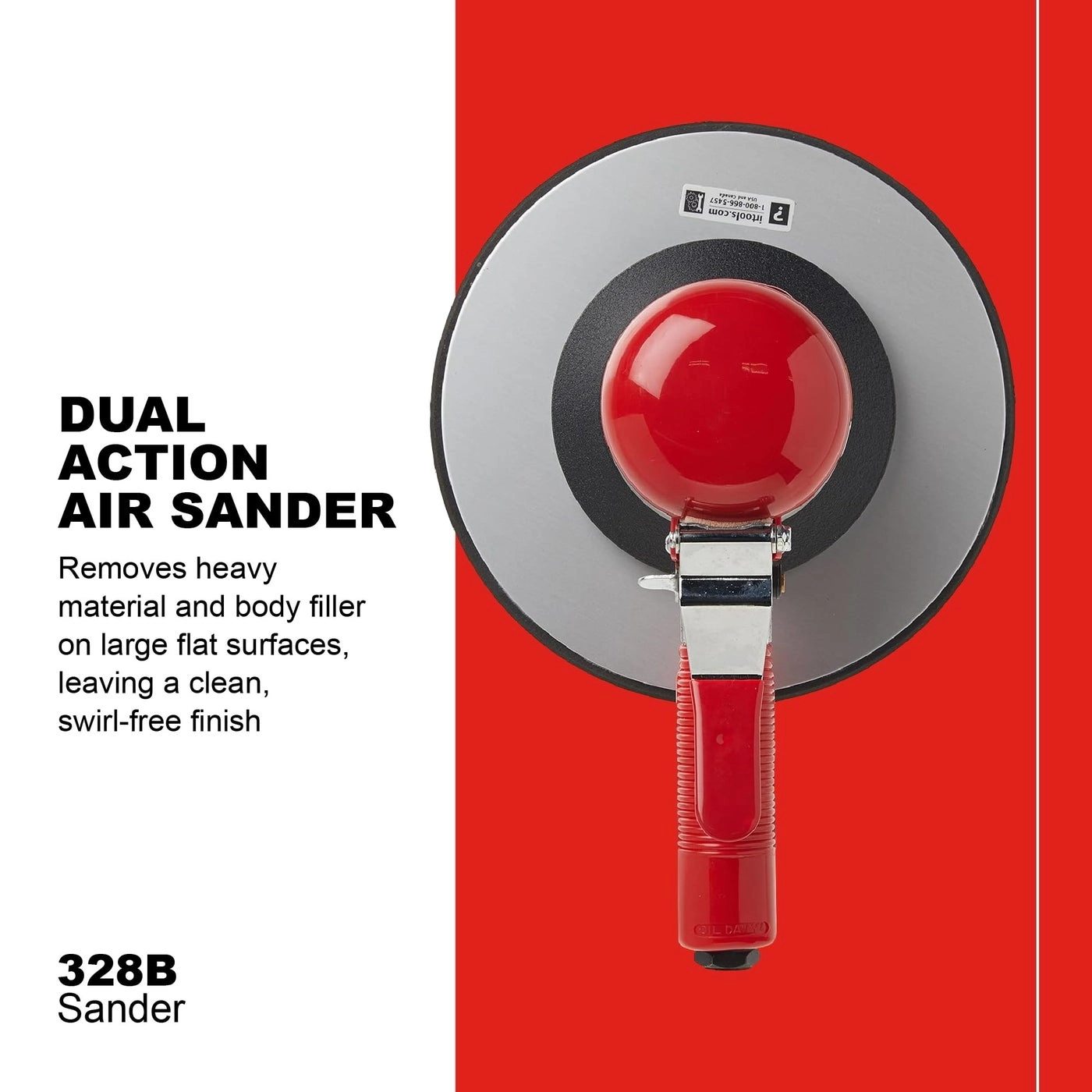 328B - Dual Action Geared Orbital 8" Pad 5/32" Orbit